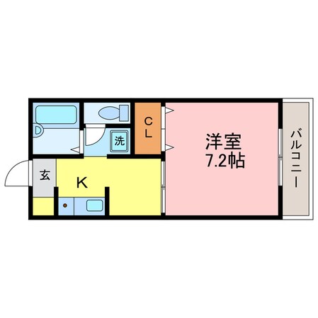 唐崎駅 徒歩10分 1階の物件間取画像